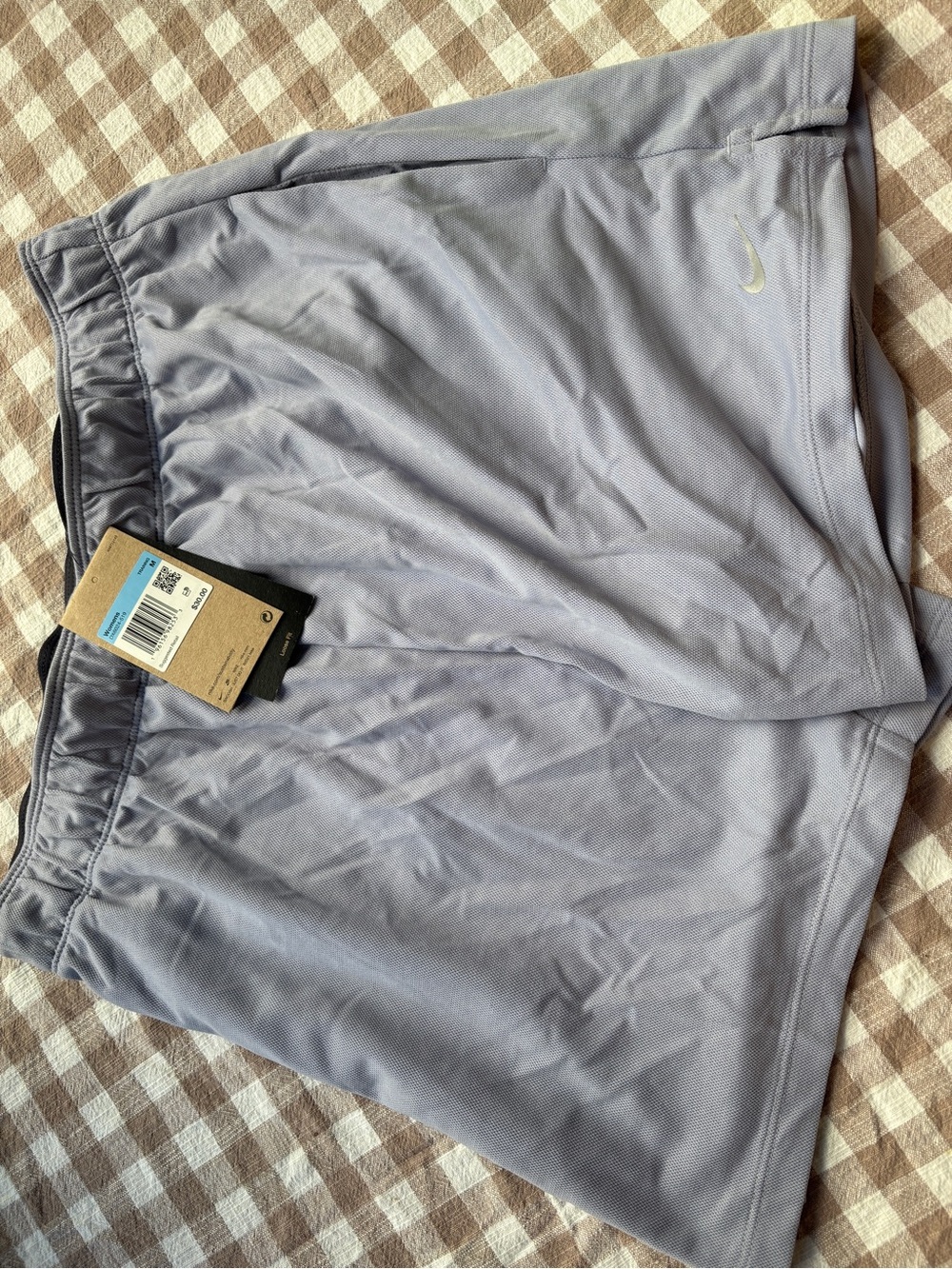 Nike Women’s Light Lavender Dri-FIT Athletic Shorts - Picture 2 of 2